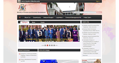 Desktop Screenshot of mof.govmu.org